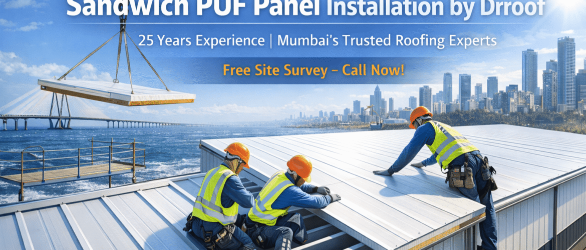 Sandwich PUF Panel sheets Installation by Dr.Roof