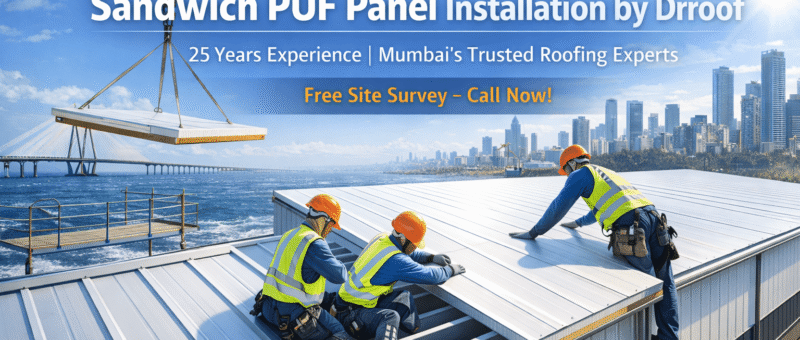 Sandwich PUF Panel sheets Installation by Dr.Roof